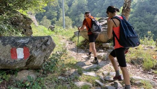 Uno delle centinaia di percorsi di trekking sulle montagne lombarde. Masperi