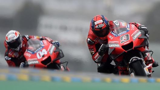 Danilo Petrucci e Andrea Dovizioso. Afp