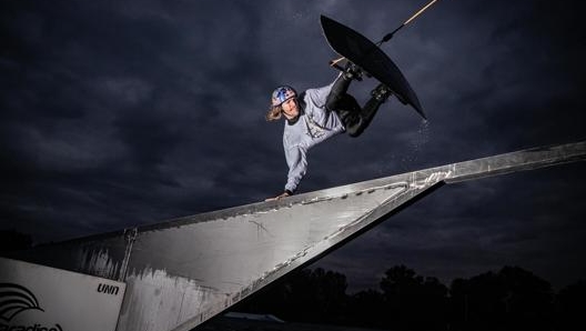 Massimiliano Piffaretti in azione al Wakeparadise di Milano