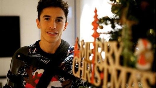 La foto postata sui social da Marc Marquez