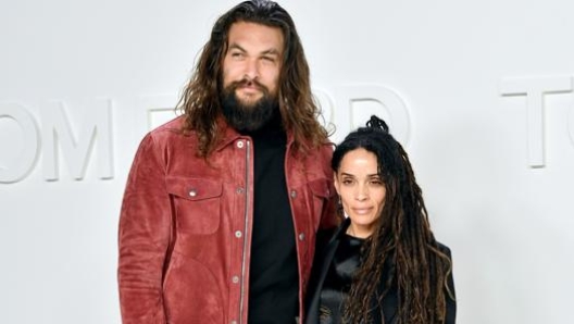 Jason Momoa e la moglie Lisa Bonet, Afp