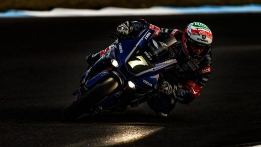 Canepa in azione con la Yamaha del team Yart durante una gara del 2020