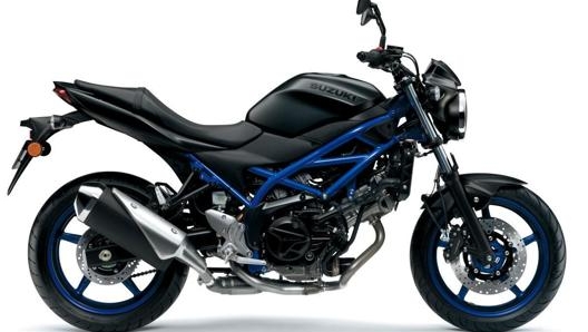 La Suzuki SV 650 con telaio blu