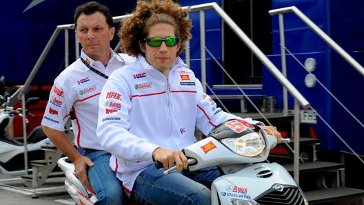 Ancora Gresini con Simoncelli. Afp