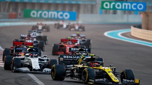 Un’immagine del GP del Bahrain 2020. Epa