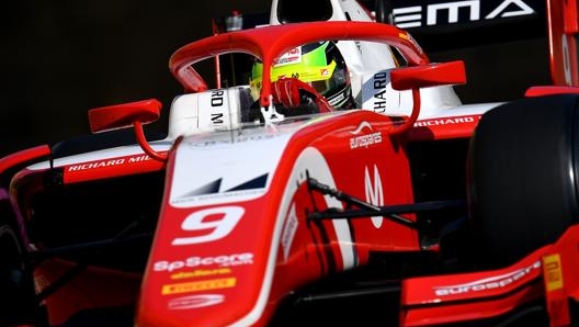 Mick Schumacher, leader del campionato F2 2020. Getty