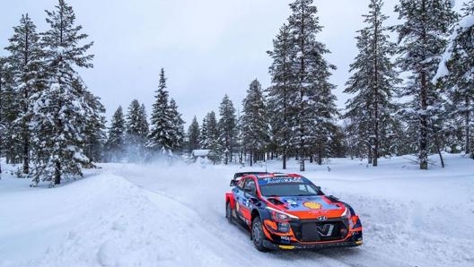 L’estone Ott Tanak su Hyundai i20 Coupe Wrc. Hyundai Motorsport