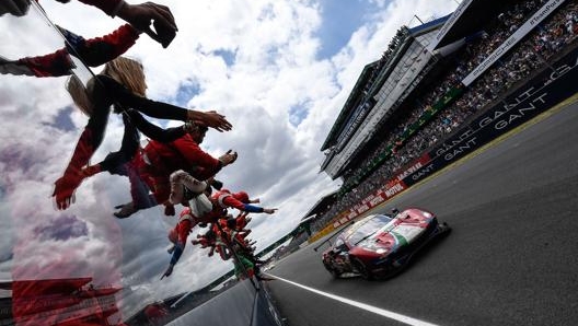 La Ferrari 488 Gte Evo di Pier Guidi-Calado-Serra vincitrice di classe Pro nel 2019 a Le Mans