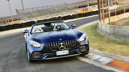 La Amg GT C in pista al Castelletto Circuit di Castelletto di Branduzzo (PV)