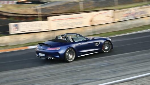 La Amg GT C in pista al Castelletto Circuit di Castelletto di Branduzzo (PV)