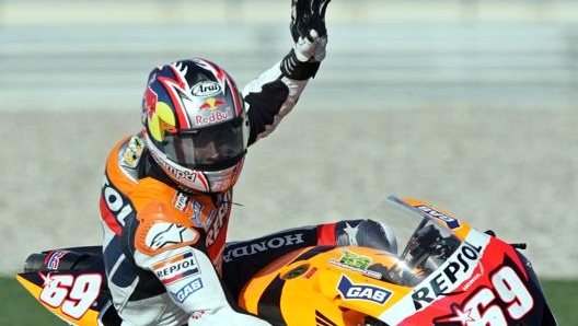 Nicky Hayden, ultimo campione del Mondo americano in MotoGP: vinse nel 2006 su Honda. Ap