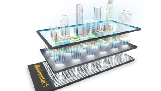 La simulazione del Natural 3D con display Continental