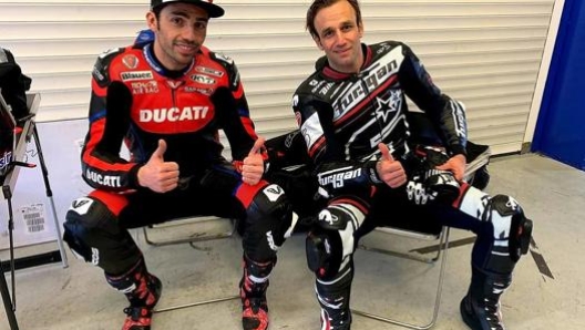 Michele Pirro assieme a Johann Zarco