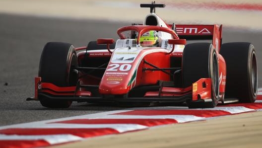 Mick Schumacher sulla Prema in F.2 nel 2020. Getty