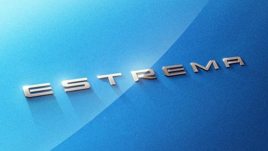 Il lettering “Estrema” che verrà posizionato sulla carrozzeria