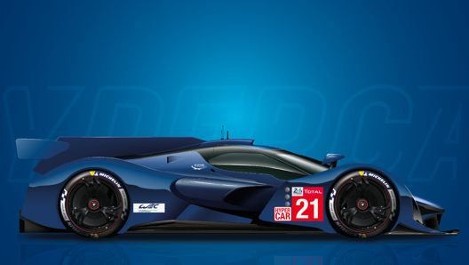 Un bozzetto che mostra il design delle Le Mans Hypercar