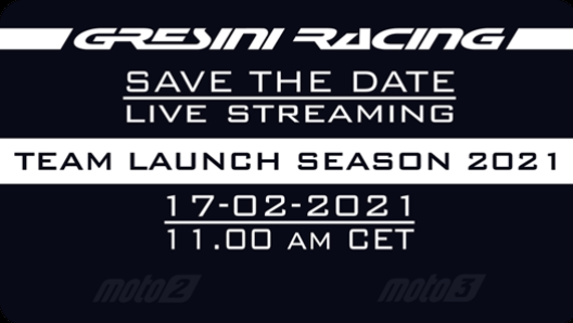 La locandina di presentazione del Team Gresini 2021