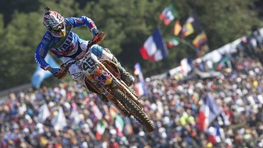 Tony Cairoli in azione in un Motocross delle Nazioni