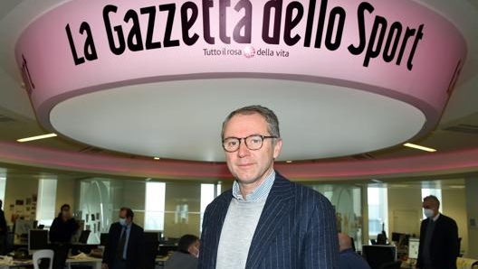 Stefano Domenicali in visita alla nostra redazione. Foto: Fabio Bozzani