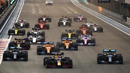 La partenza del GP di Abu Dhabi. Getty