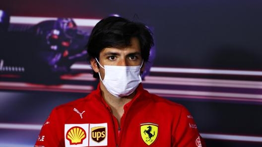 Carlos Sainz durante la conferenza stampa del GP Austria. Epa