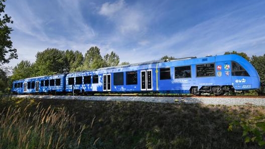 Un treno a idrogeno attivo in Germania. Epa