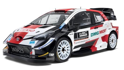 La Toyota Yaris Wrc misura 4,085 metri in lunghezza per 1,875 in larghezza