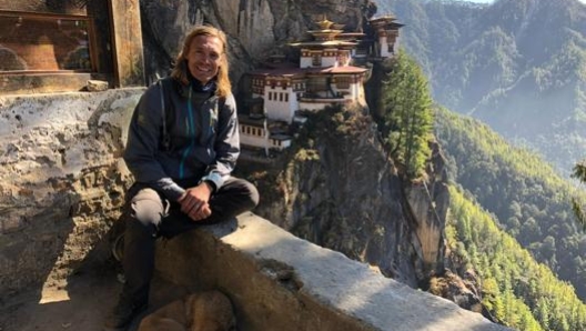 Kroldrup  al monastero di Taktsang, in Bhutan