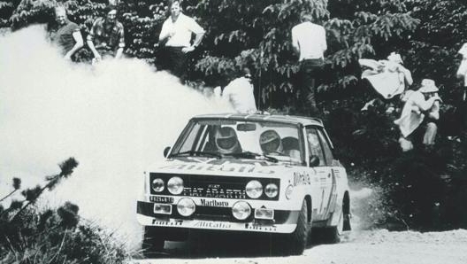 La Fiat 131 Abarth del 1978 con l’iconica livrea Alitalia