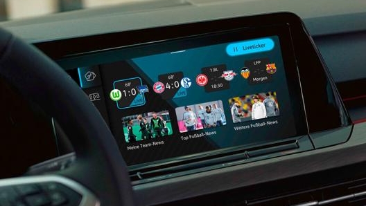 L’app We Score integrata sul display della Golf 8