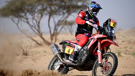 Jose Ignacio Cornejo in azione alla Dakar. Afp