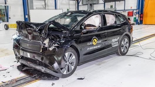 Il Suv elettrico Skoda Enyaq ha ottenuto il massimo punteggio nei test Euro Ncap