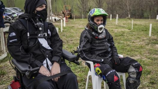 Bryan Toccaceli con Franco Morbidelli al Ranch