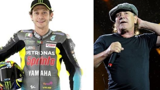 Valentino Rossi e Brian Johnson