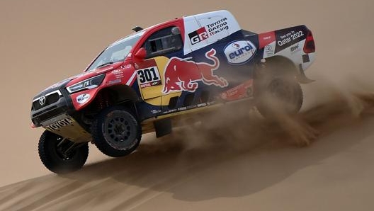 La Toyota di  Nasser Al-Attiyah. Afp