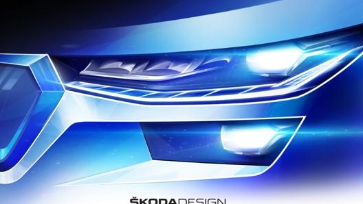 La firma luminosa della Skoda Kodiaq restyling