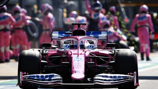 Nico Hulkenberg a Silverstone con la Racing Point nel 2020. Getty