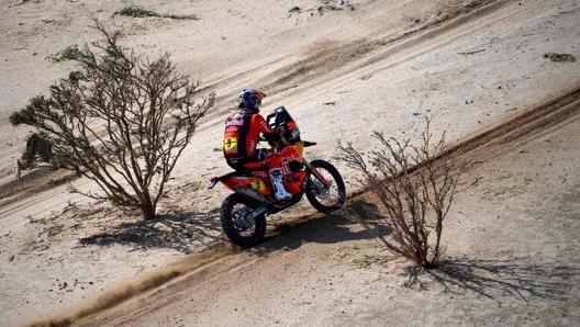 L’autraliano Toby Price (KTM), vincitore della prima tappa. AFP