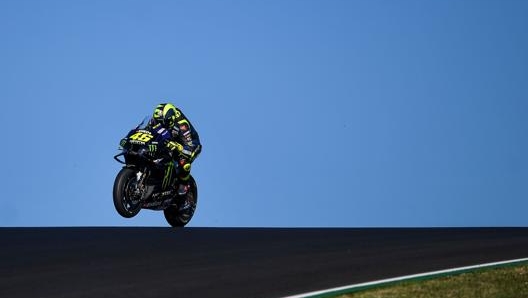 Valentino Rossi a Portimao 2020. Afp