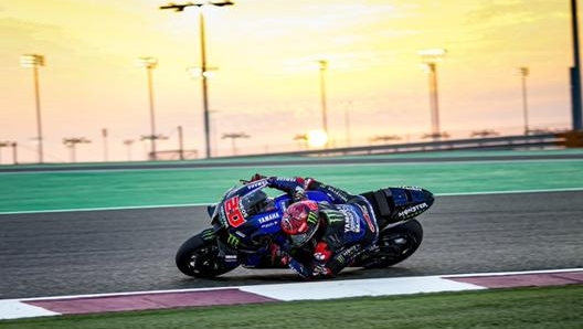 Fabio Quartararo in azione a Losail