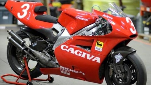 La Cagiva C593 di Big John andrà all’asta il prossimo aprile in un evento organizzato da Mecum