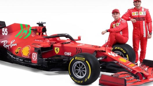 Charles Leclerc e Carlos Sainz con la nuova SF21