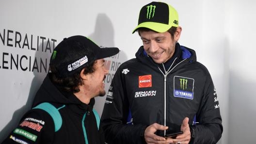 Franco Morbidelli e Valentino Rossi - AFP