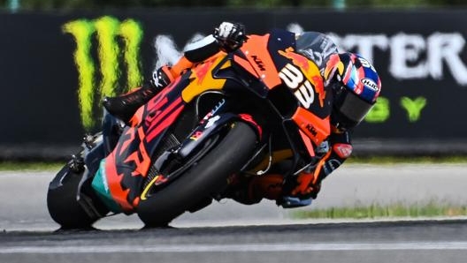 Brad Binder nel vittorioso GP di Brno 2020. Afp