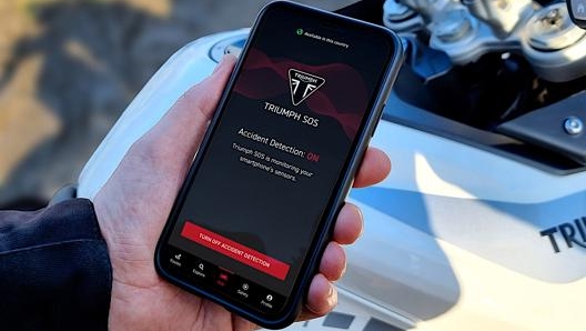 La app Triumph Sos funziona sia su Android che su iOS