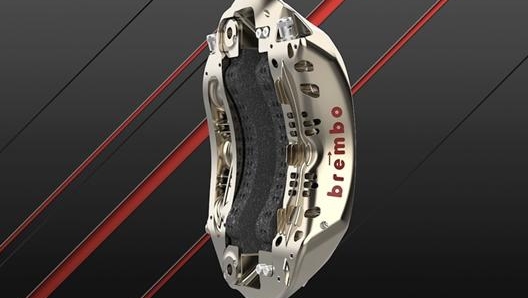 La pinza dei freni di una monoposto di Formula 1 realizzata da Brembo