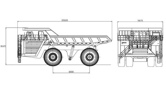 Le esagerate dimensioni del Belaz 75710