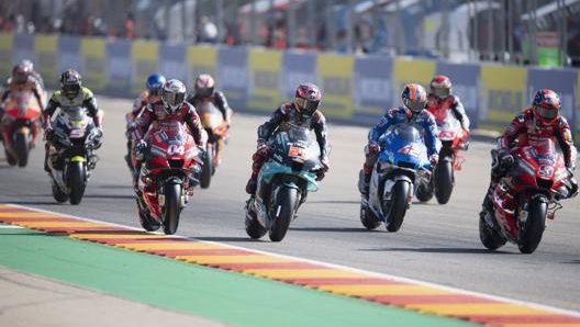 Il via della MotoGP ad Aragon 2020. Getty