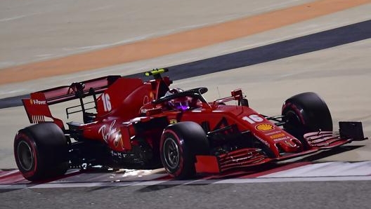 Leclerc in Bahrain nel 2020. Ap