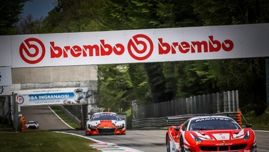 La Ferrari 488 Gt3 numero 11 di Kessel Racing a Monza per il GT World Challenge